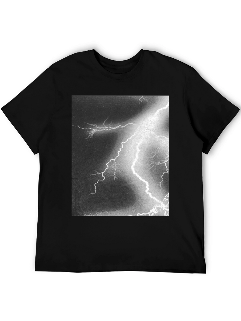 Lightning Bolt Graphic Black T-Shirt