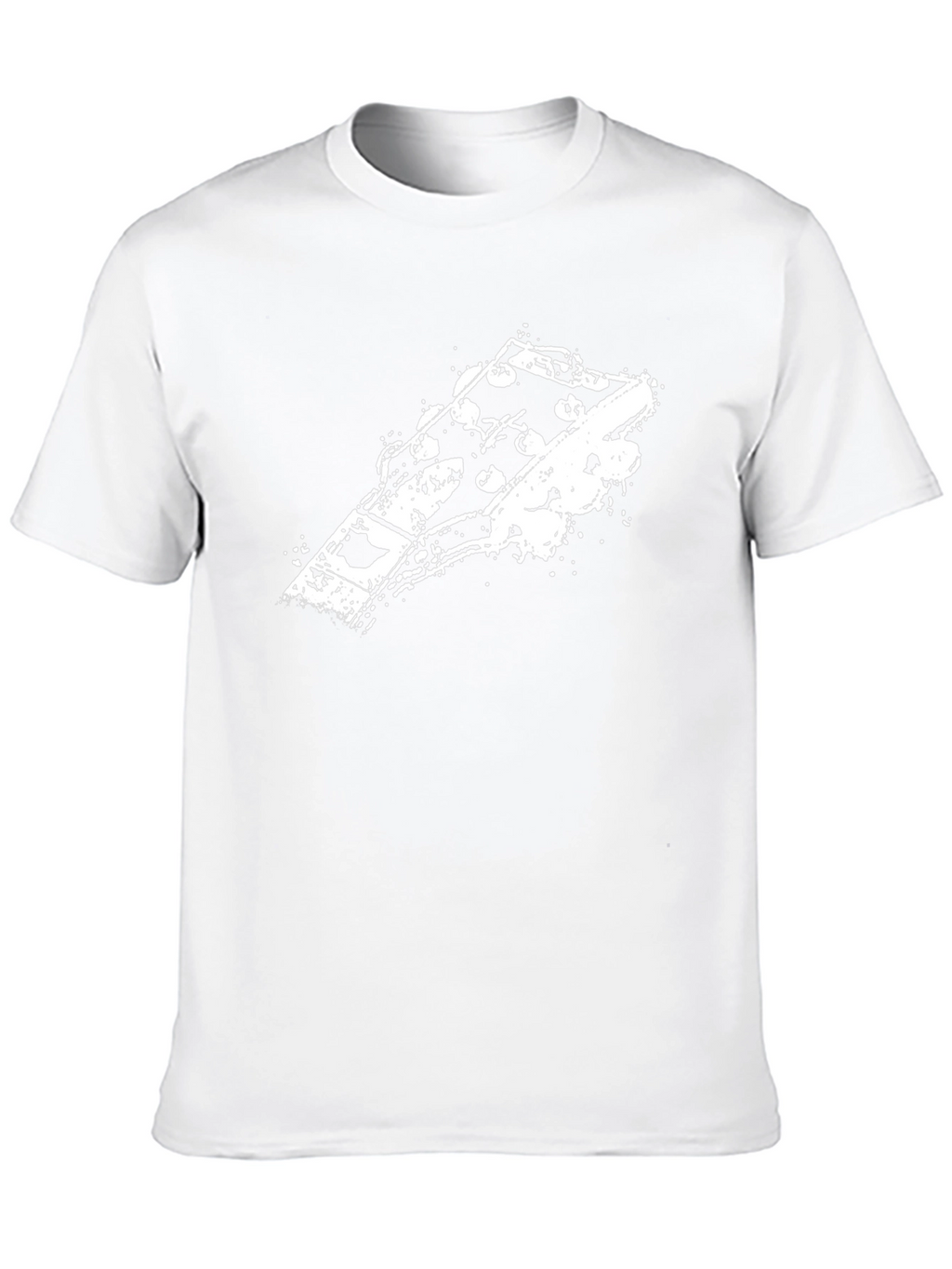 Guitar Headstock Graphic Tee - Black