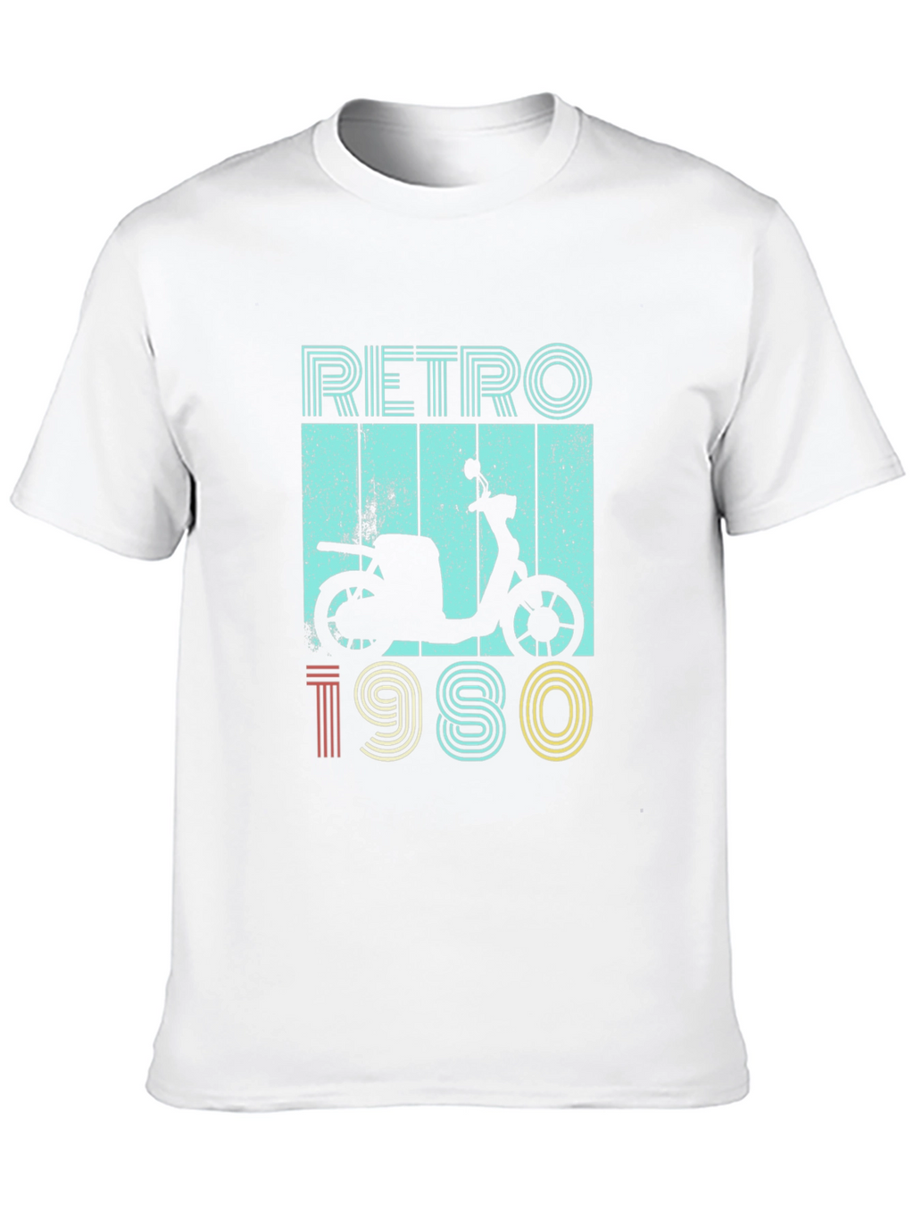 Retro 1980s Scooter Graphic T-Shirt