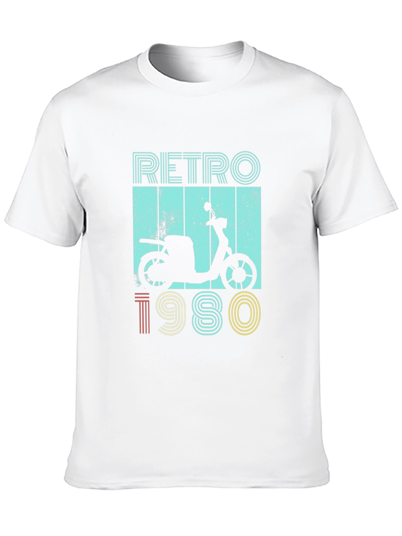 Retro 1980s Scooter Graphic T-Shirt