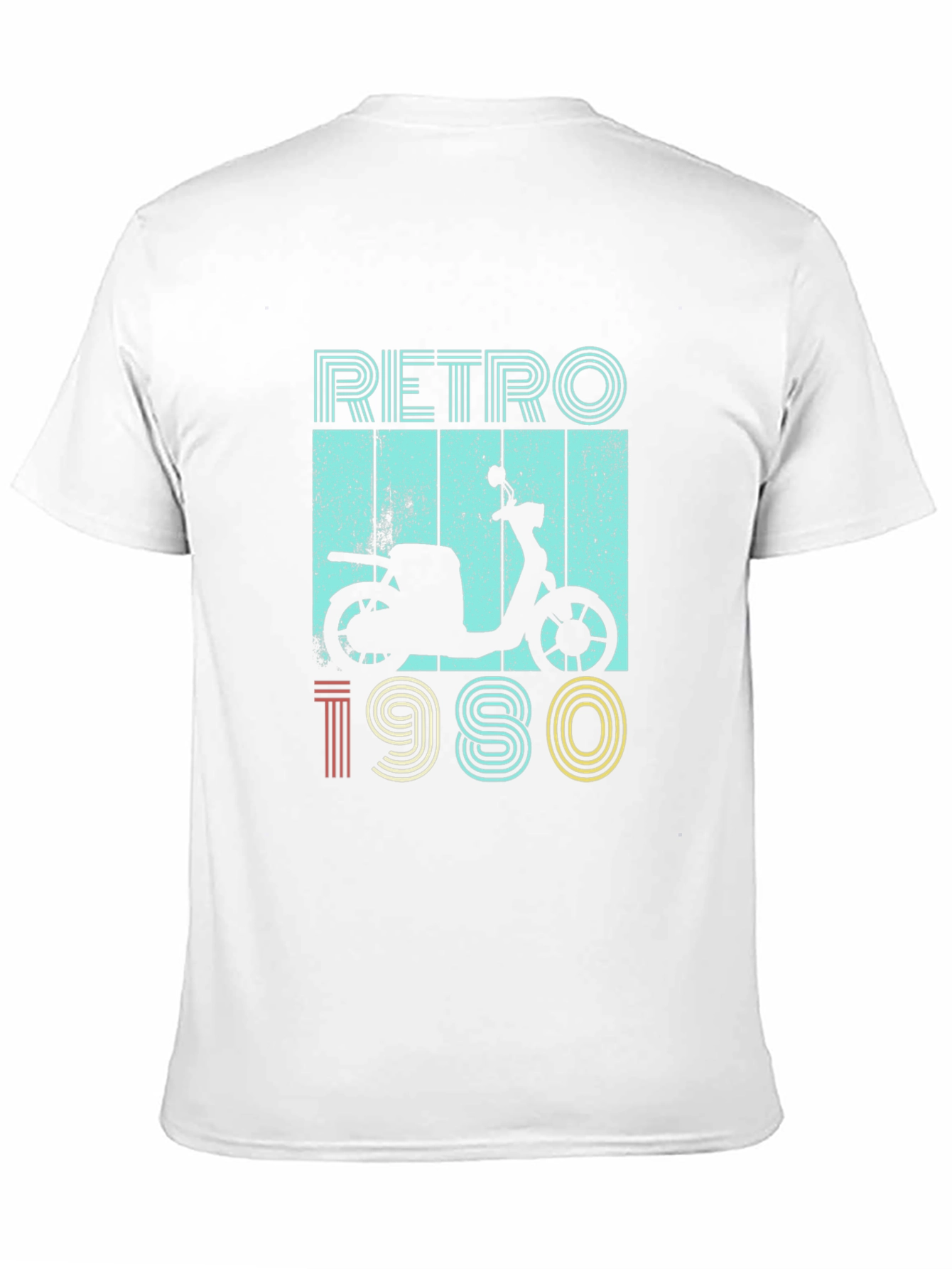 Retro 1980s Scooter Graphic T-Shirt