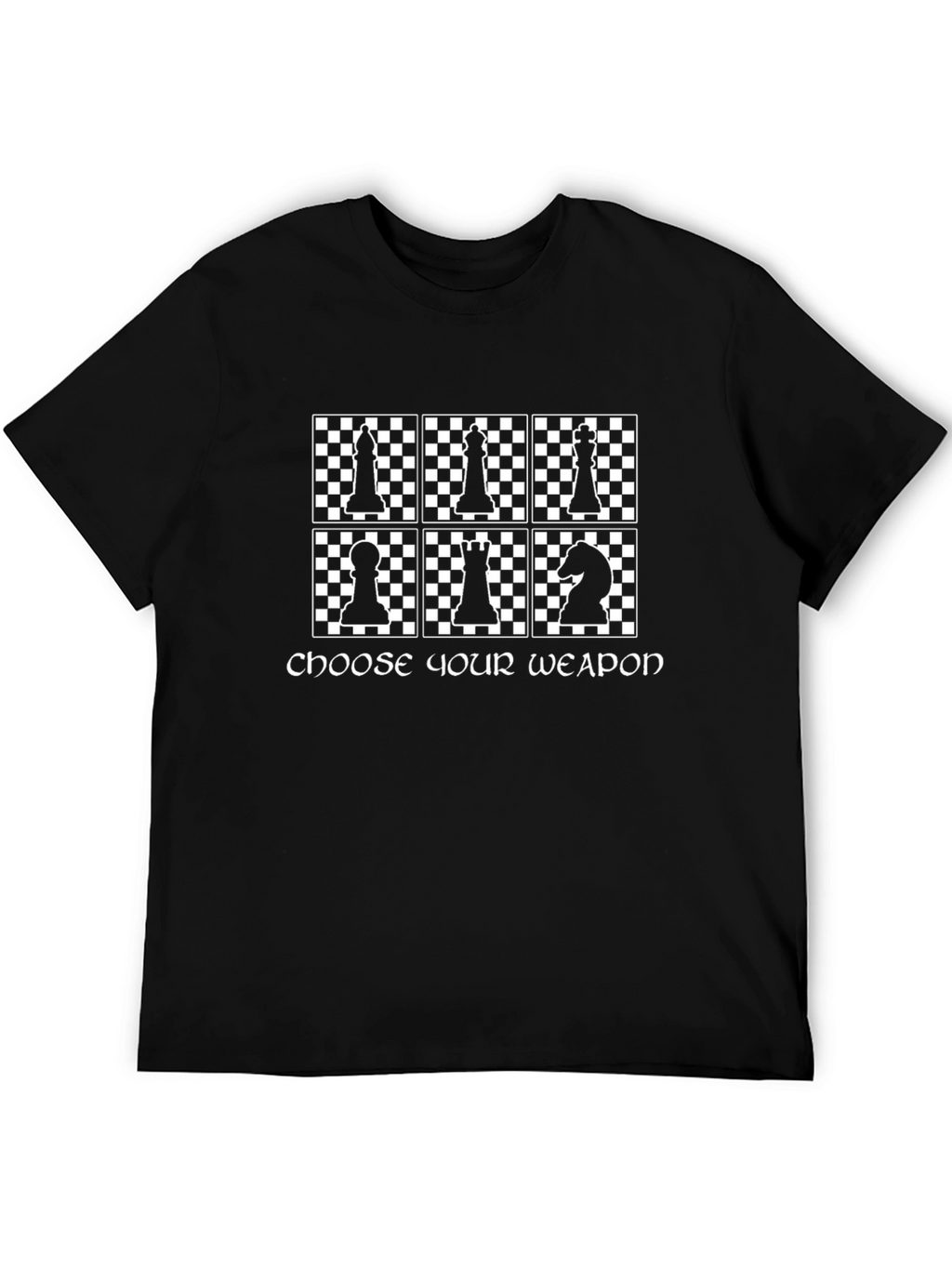 Choose Your Weapon Chess T-Shirt