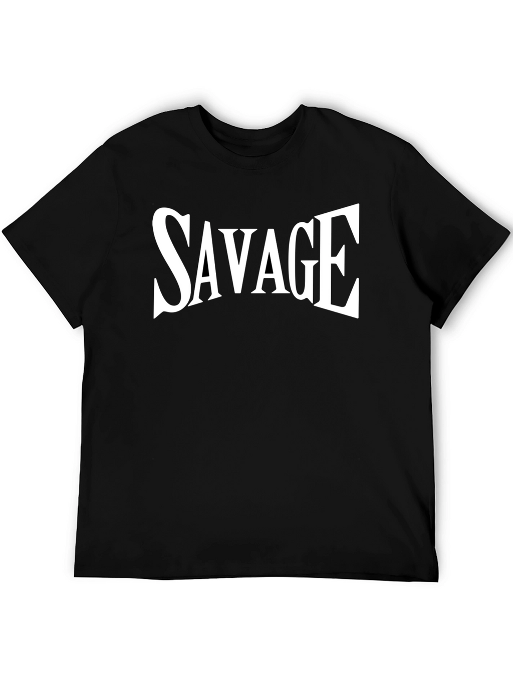 Savage Graphic Tee - Mens Black Crew Neck T-Shirt