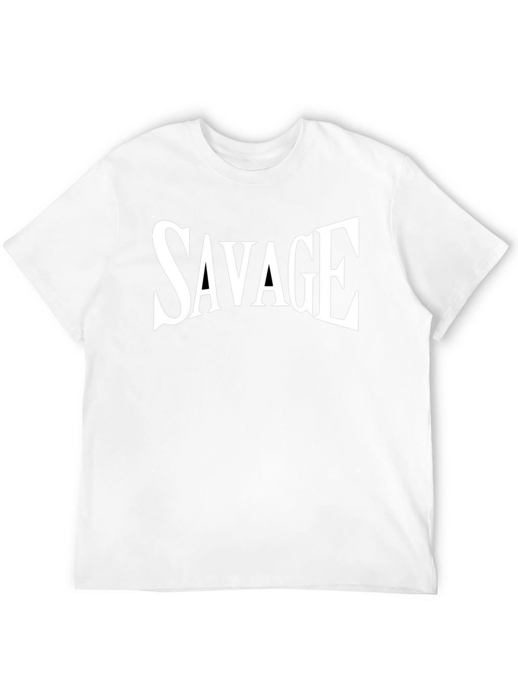 Savage Graphic Tee - Mens Black Crew Neck T-Shirt
