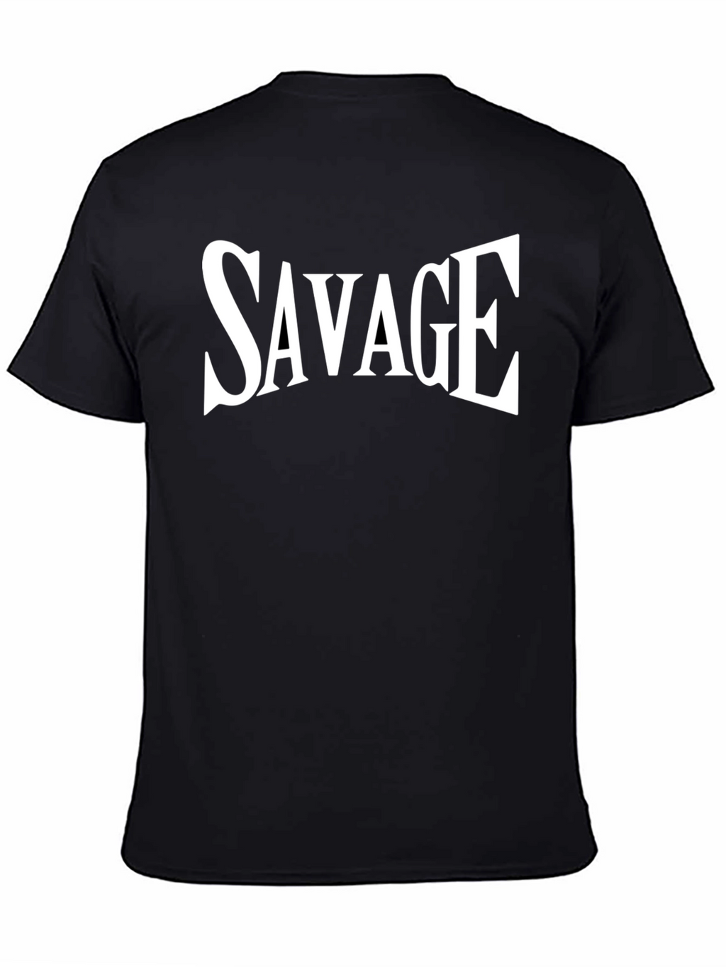Savage Graphic Tee - Mens Black Crew Neck T-Shirt