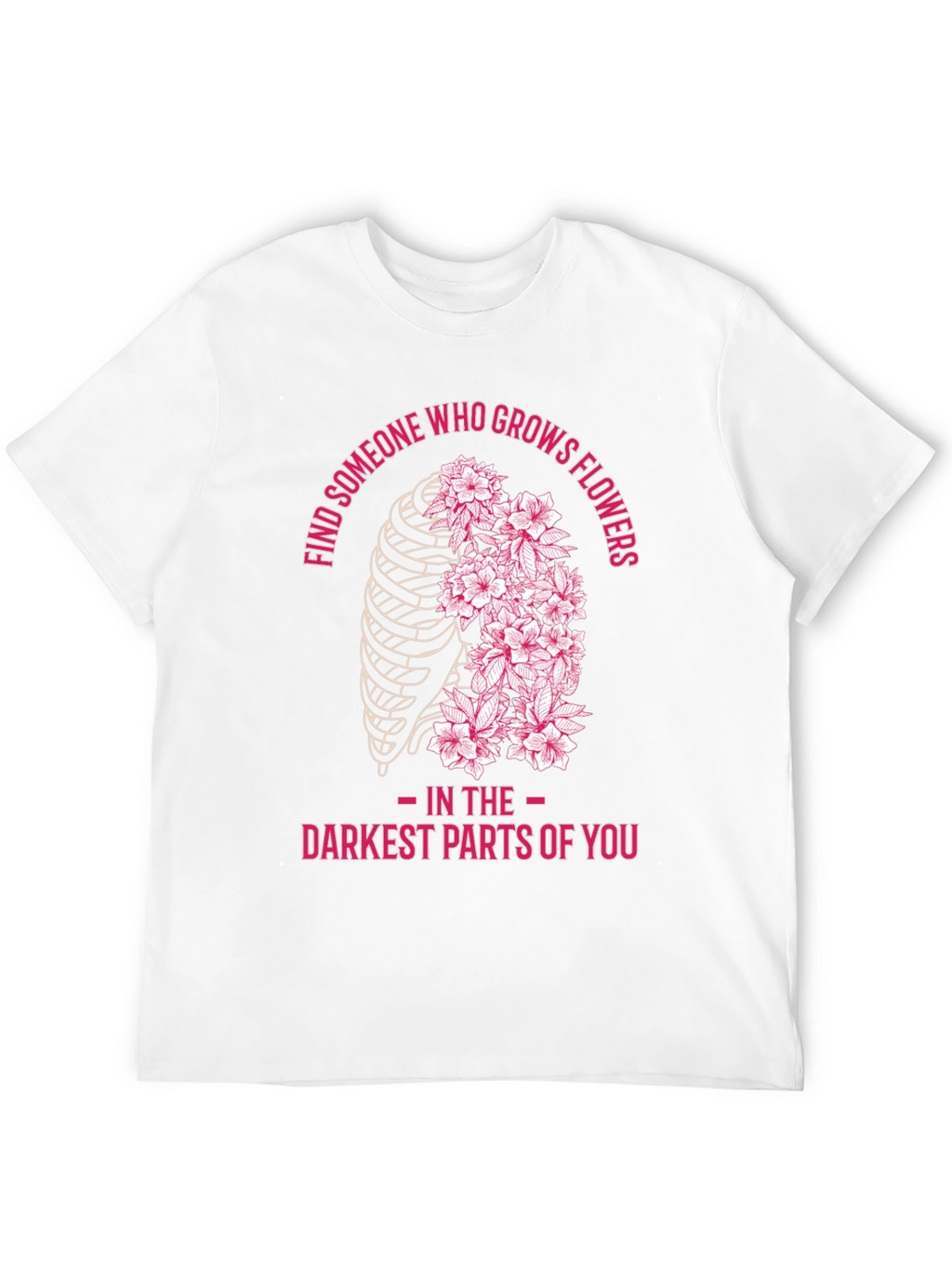 Floral Rib Cage Graphic T-Shirt