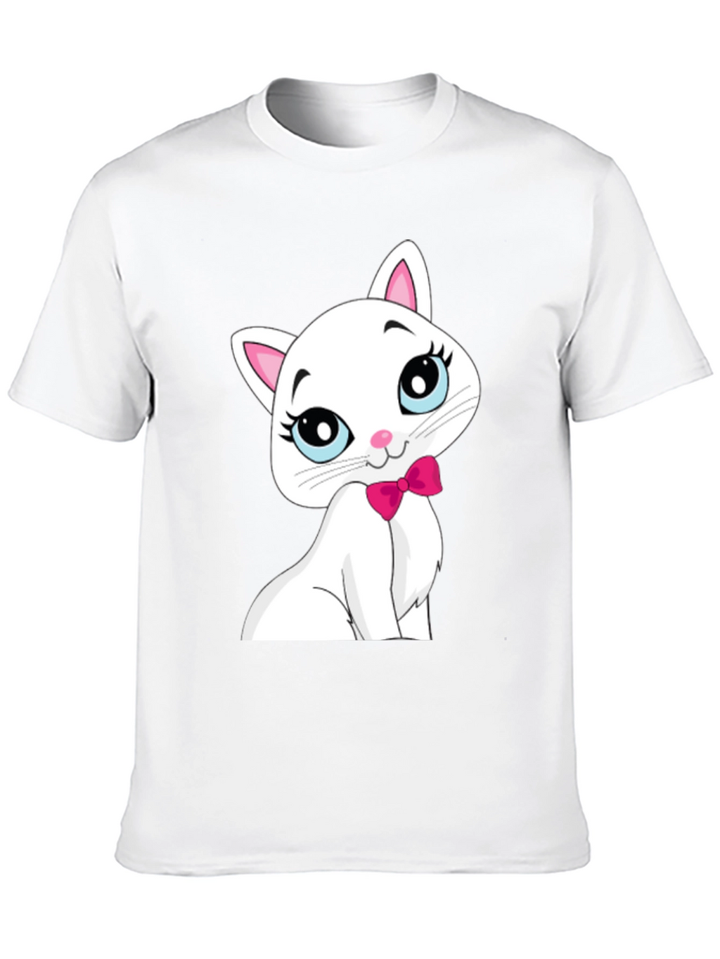 Cute White Cat T-Shirt
