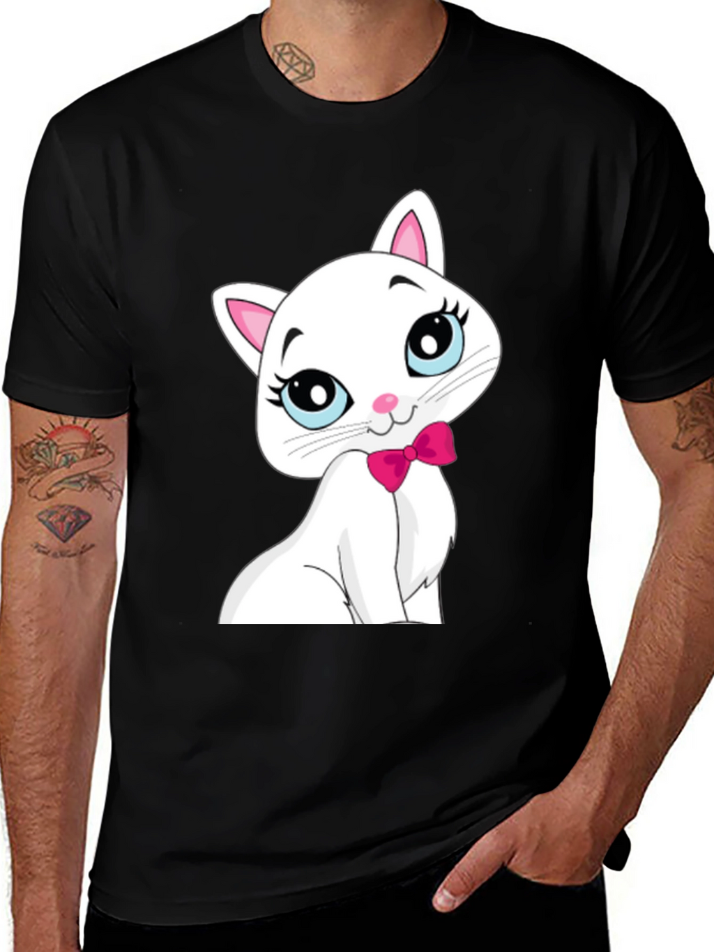 Cute White Cat T-Shirt