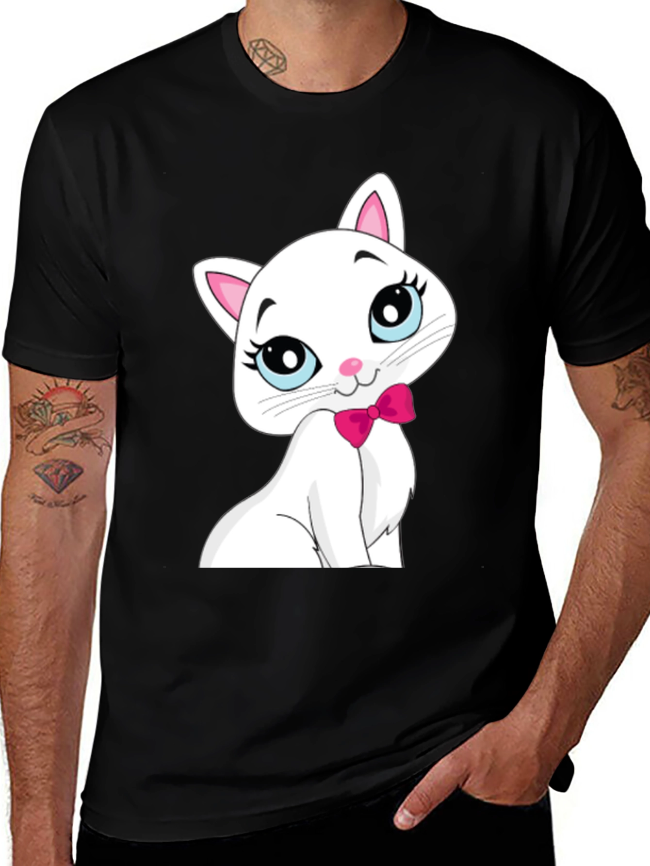 Cute White Cat T-Shirt
