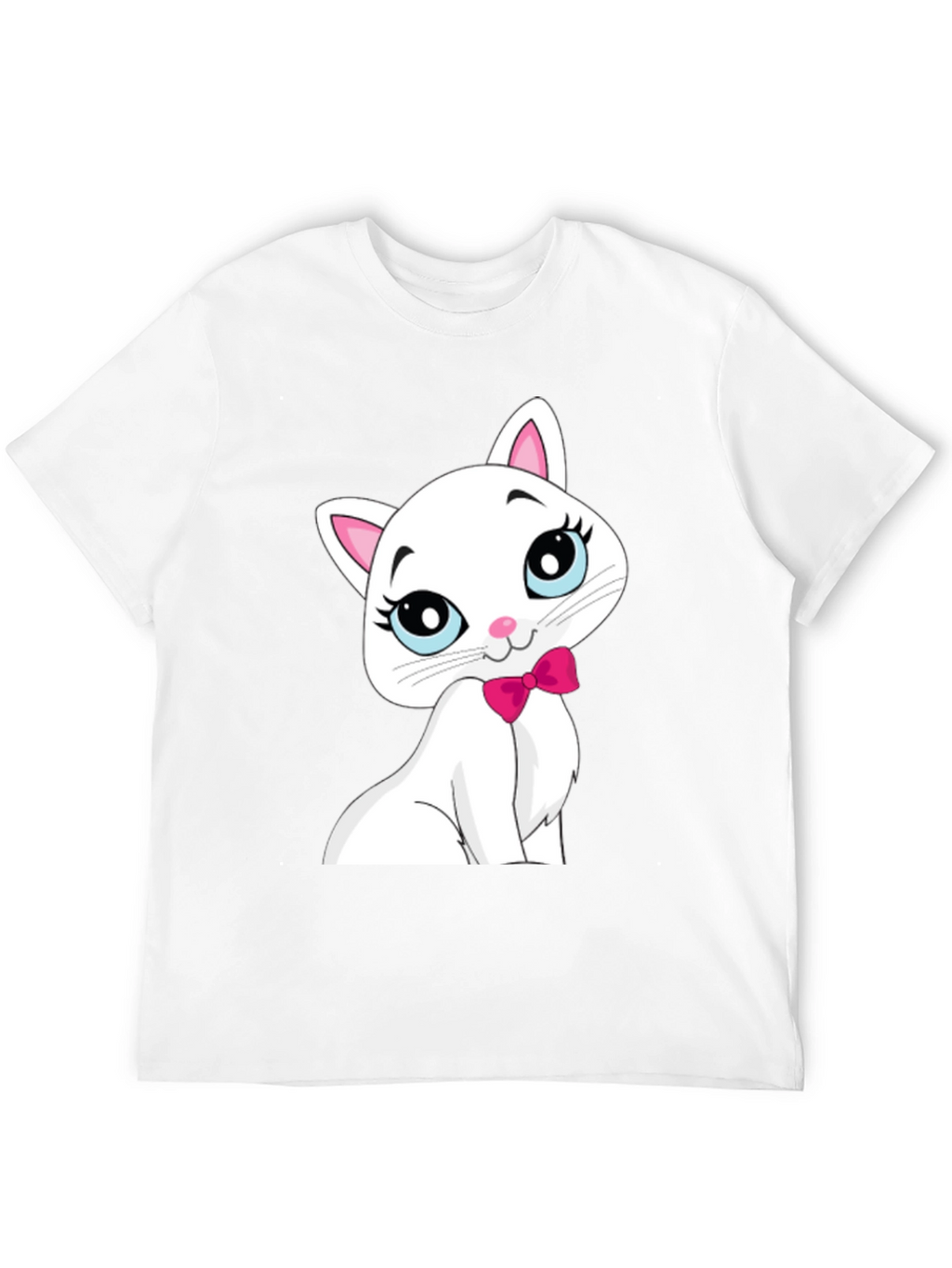Cute White Cat T-Shirt