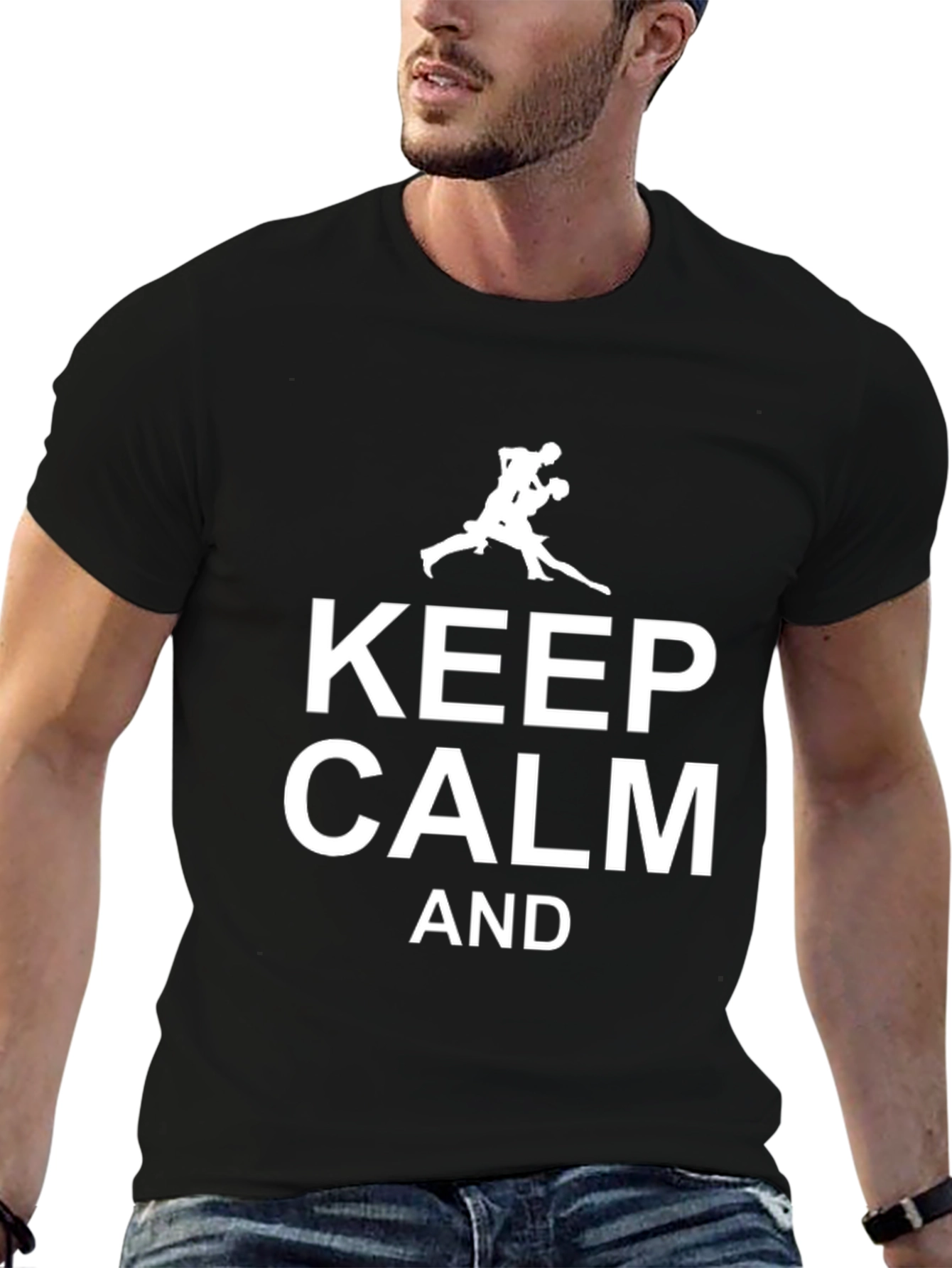 Keep Calm and Judo On - Black T-Shirt