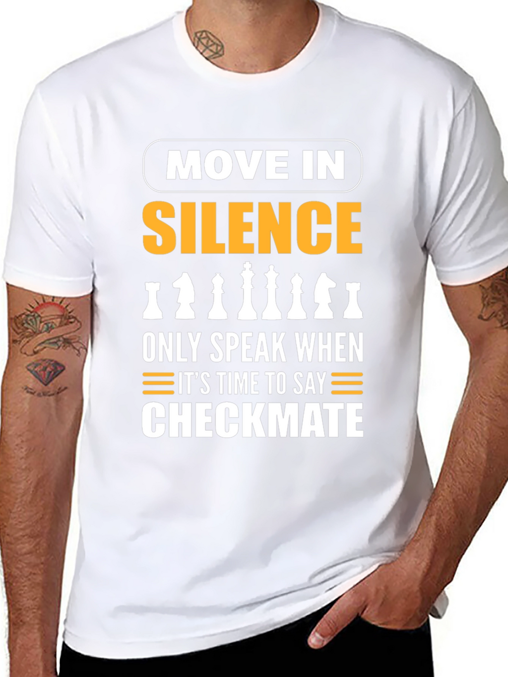 Move in Silence Chess T-Shirt
