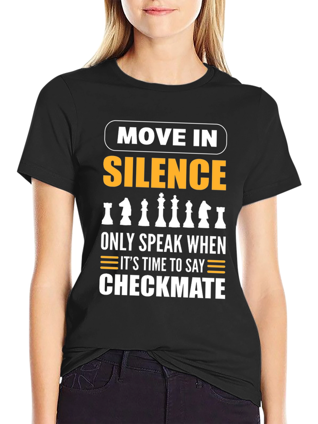 Move in Silence Chess T-Shirt