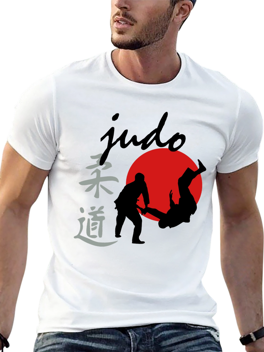 Judo Silhouette Graphic Tee - Martial Arts T-Shirt