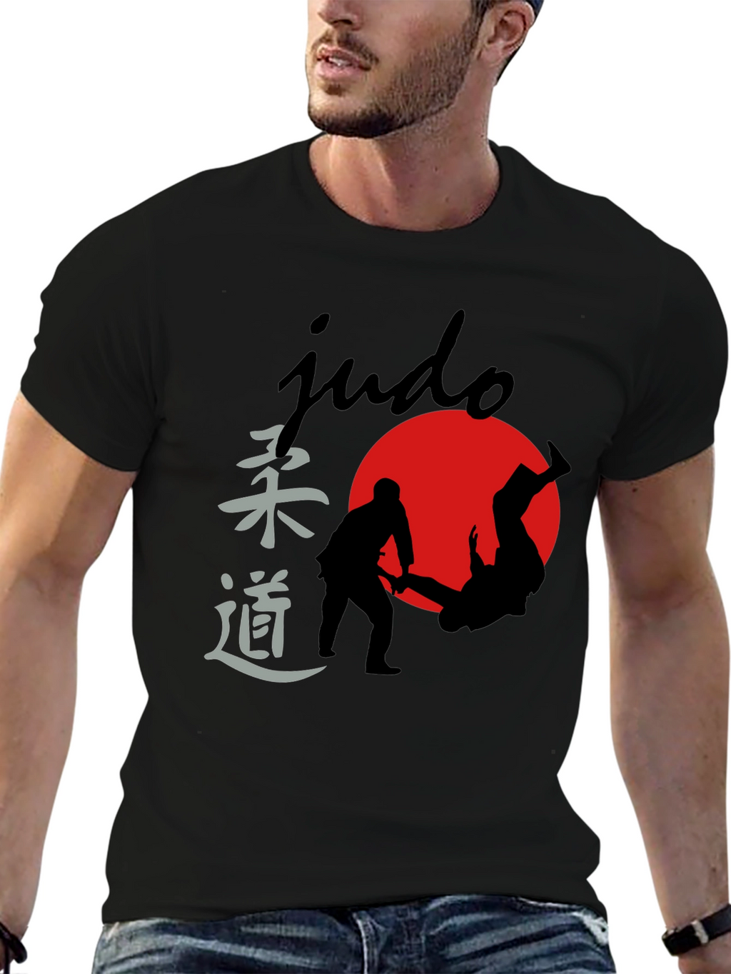 Judo Silhouette Graphic Tee - Martial Arts T-Shirt