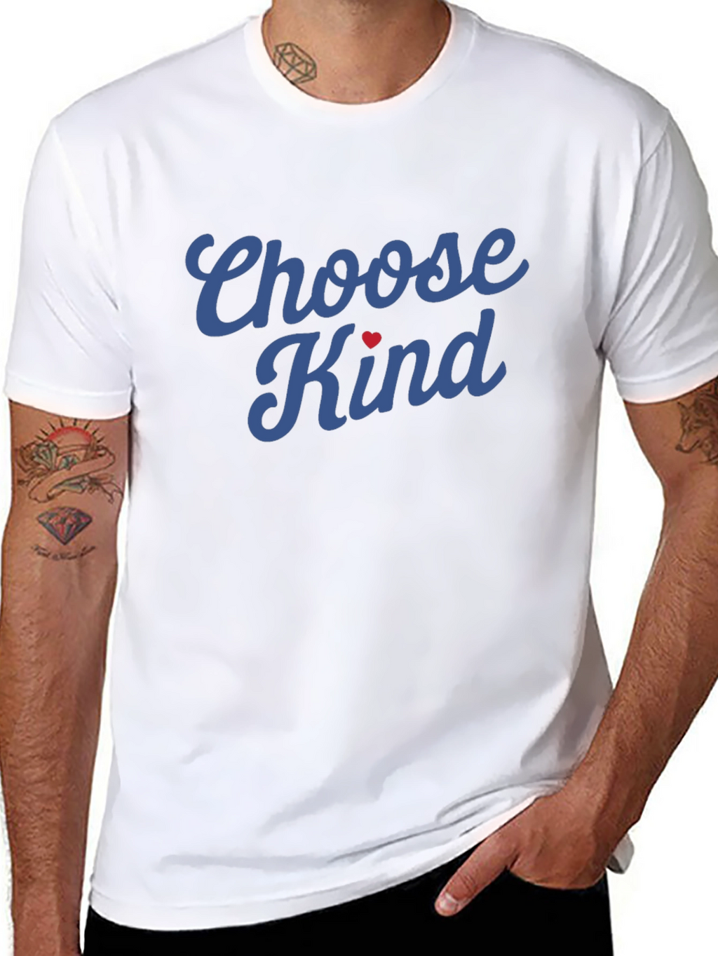 Choose Kind Heart T-Shirt - Inspirational Graphic Tee