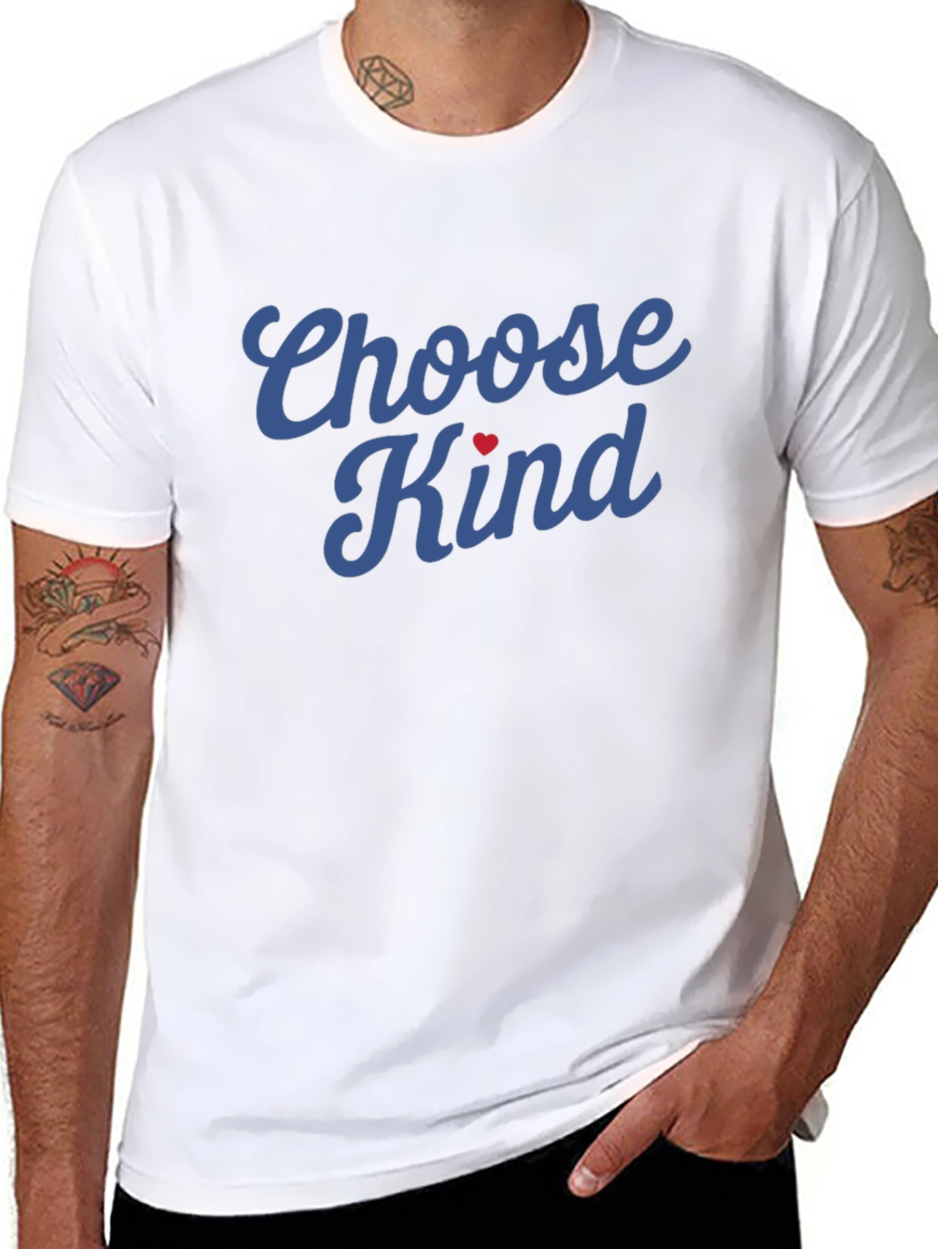 Choose Kind Heart T-Shirt - Inspirational Graphic Tee