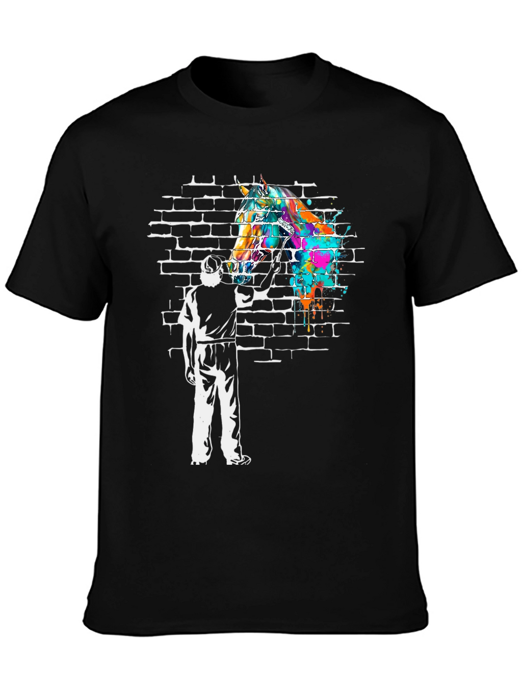 Abstract Horse Graffiti Tee