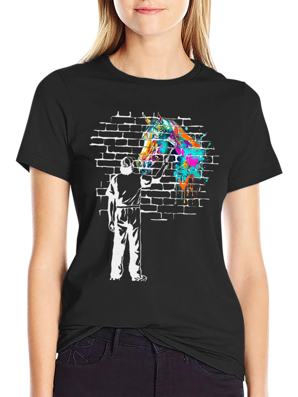 Abstract Horse Graffiti Tee