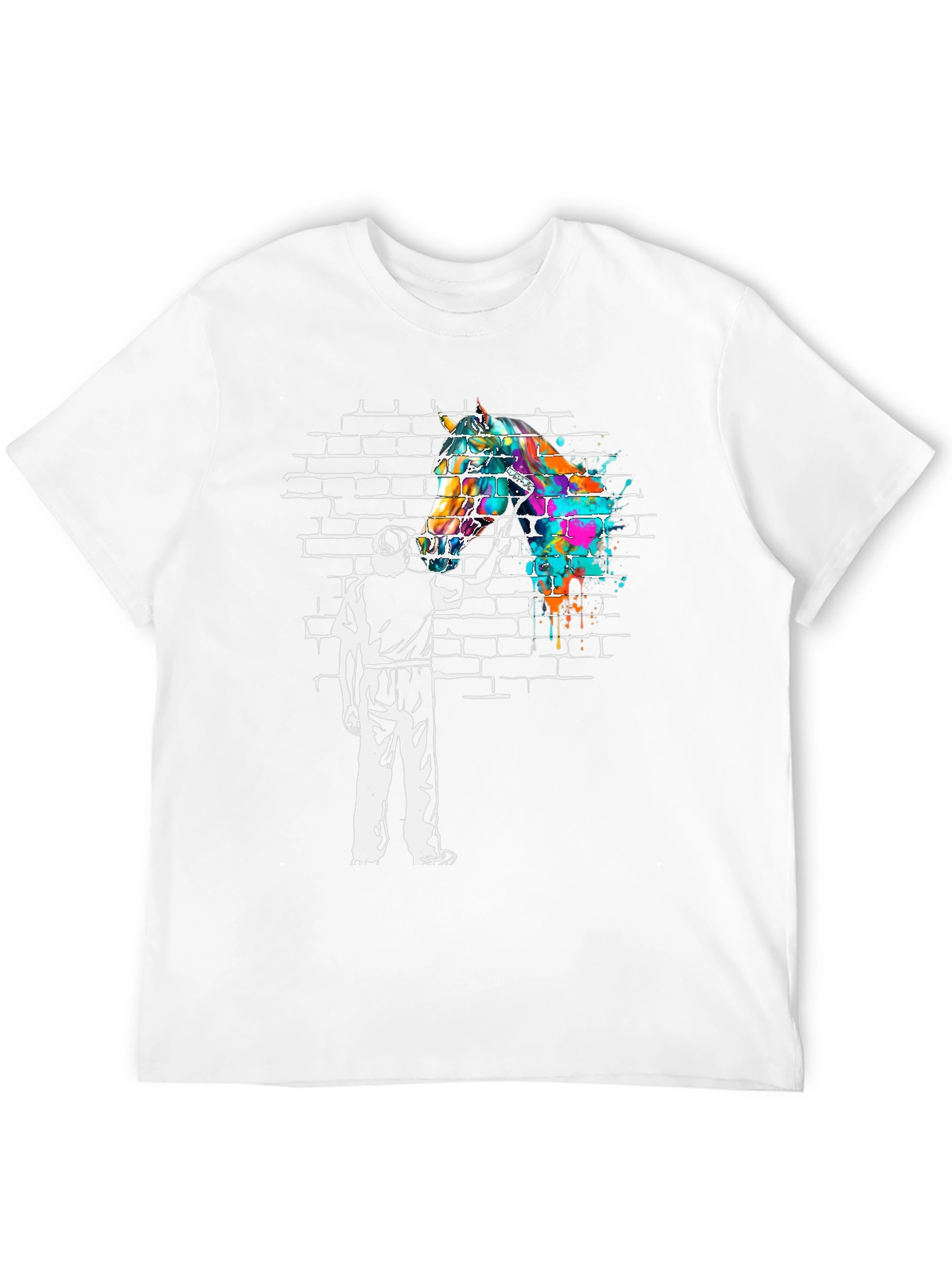 Abstract Horse Graffiti Tee