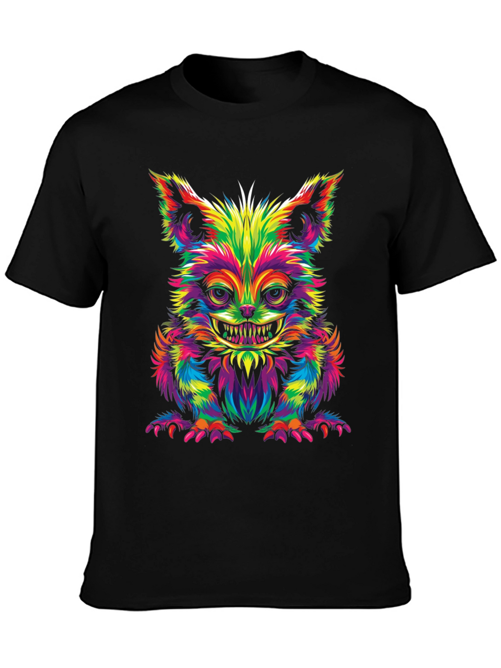 Psychedelic Cheshire Cat Graphic Tee