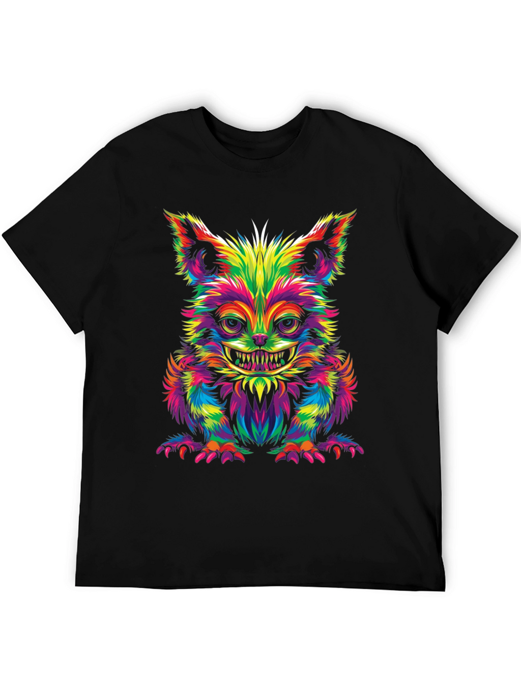 Psychedelic Cheshire Cat Graphic Tee