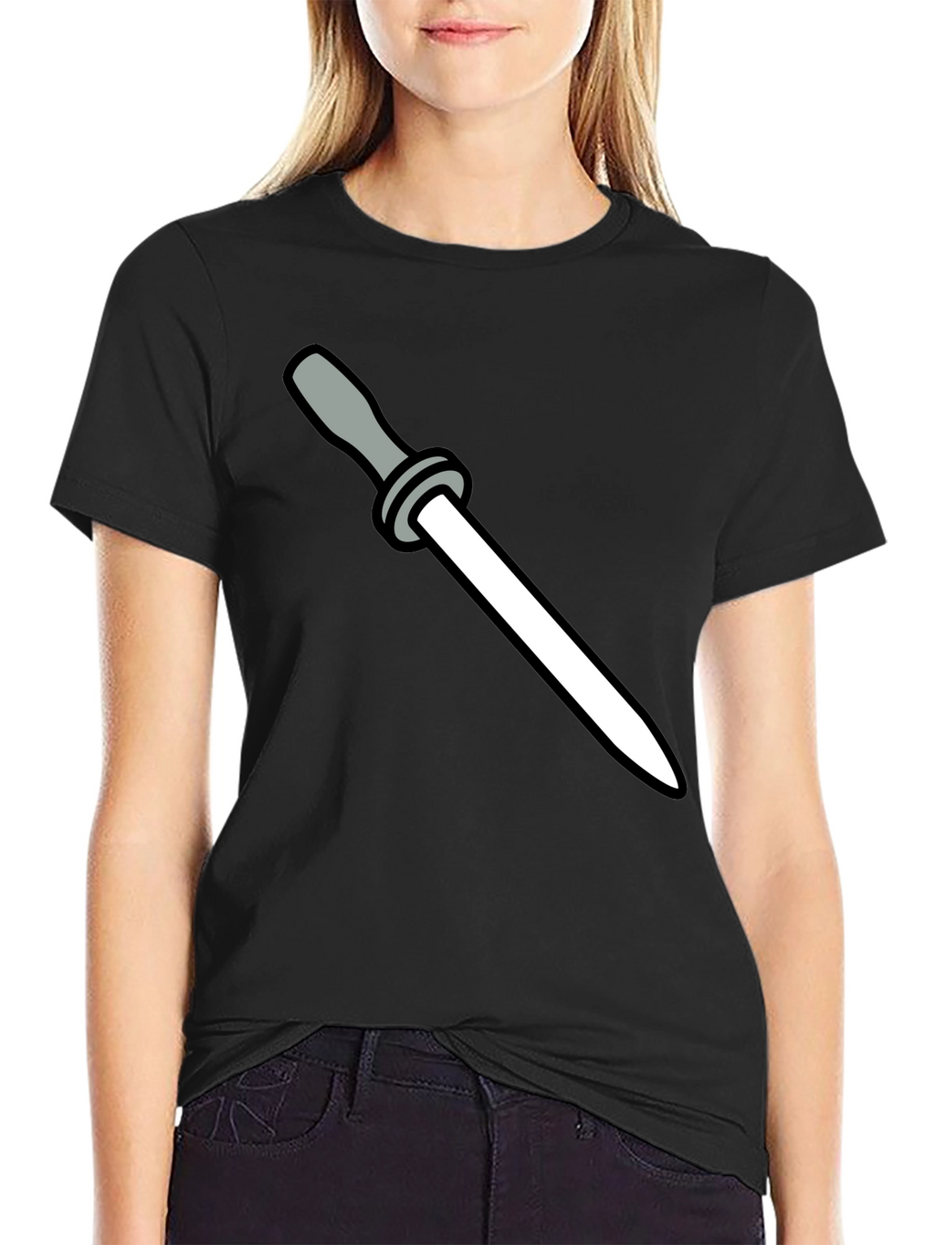 Knife Sharpening Steel Graphic T-Shirt