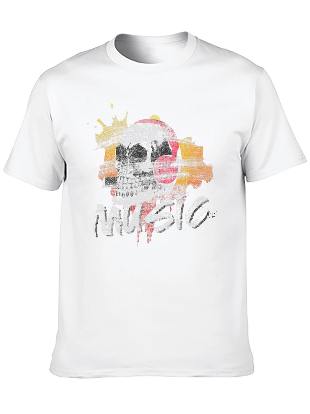 Skull Music Graphic Tee - Black