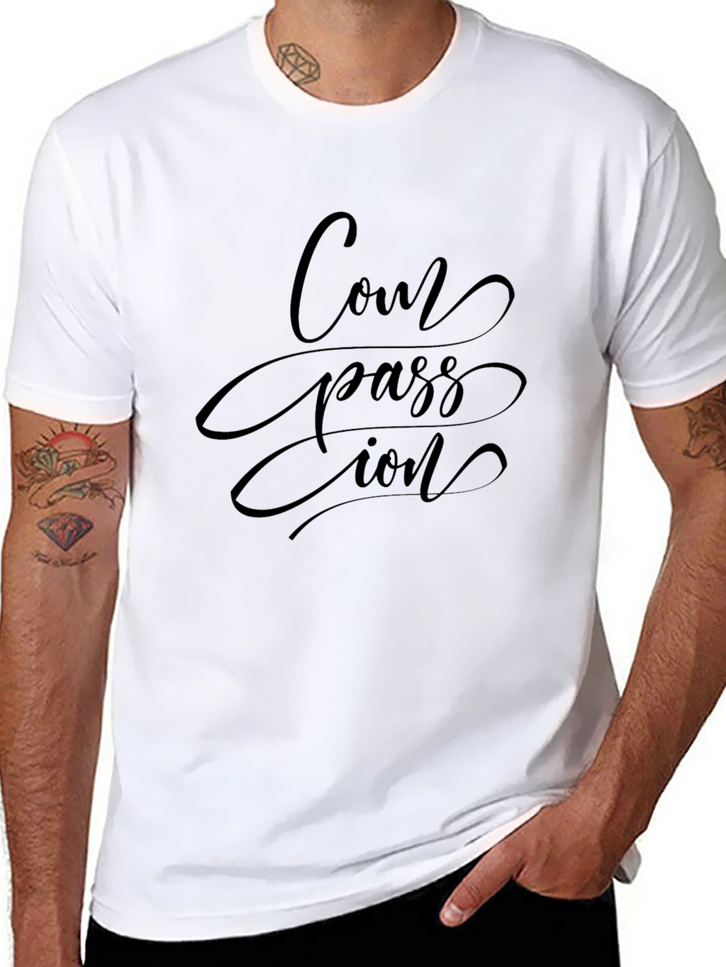 Compassion Tee - Stylish Black T-Shirt