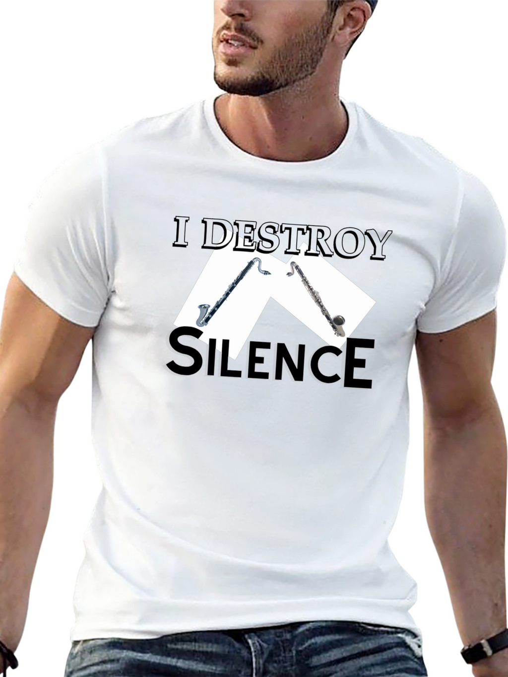 I Destroy Silence Musician T-Shirt