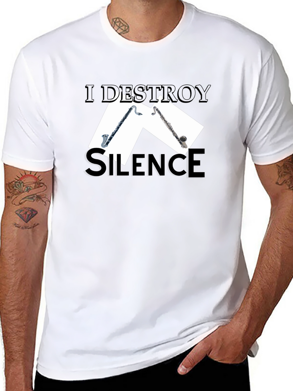 I Destroy Silence Musician T-Shirt
