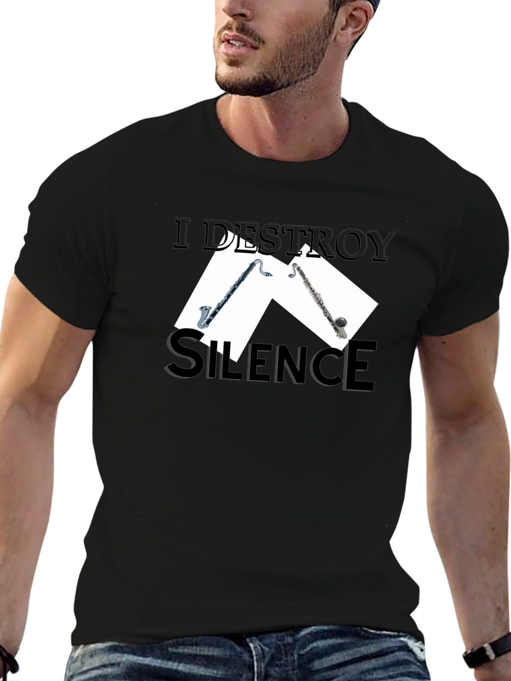 I Destroy Silence Musician T-Shirt