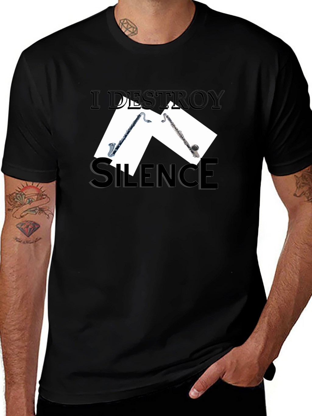 I Destroy Silence Musician T-Shirt