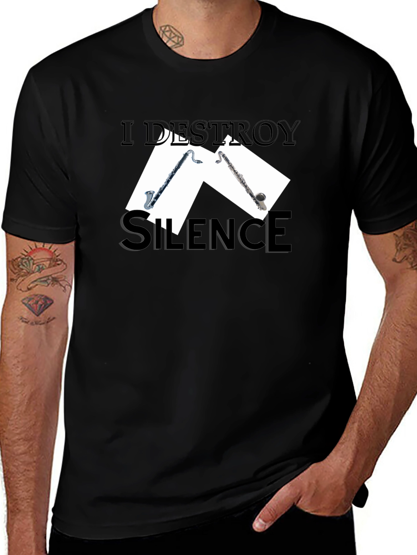 I Destroy Silence Musician T-Shirt