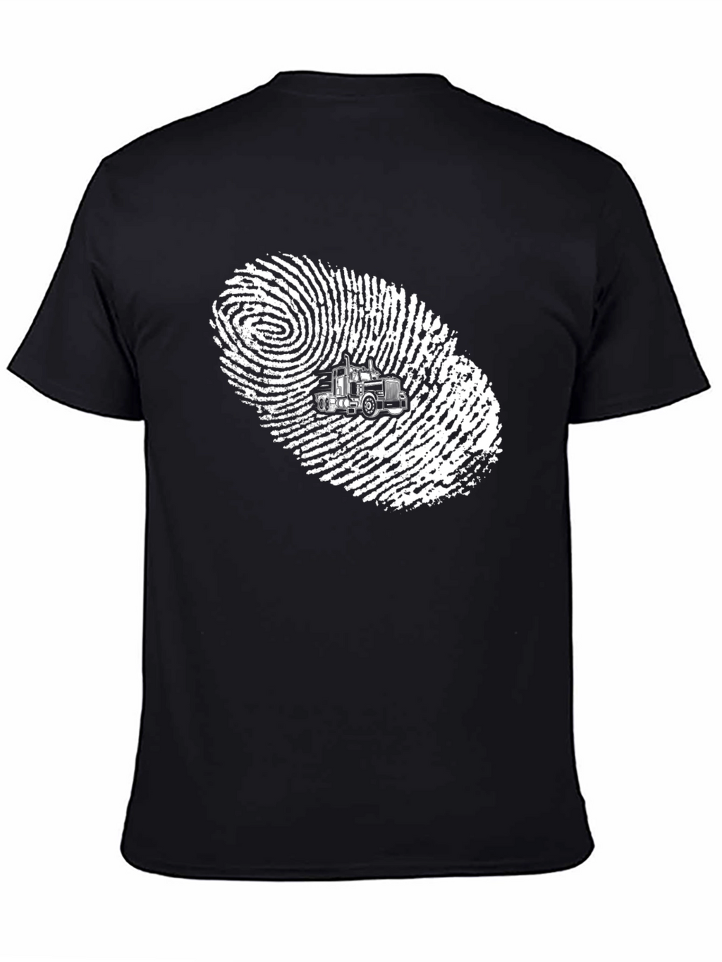 Trucker Fingerprint Graphic T-Shirt