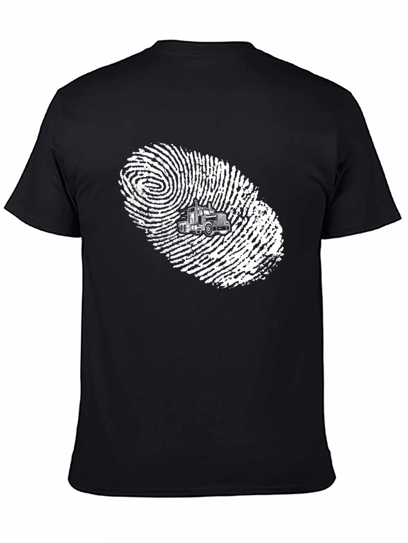 Trucker Fingerprint Graphic T-Shirt