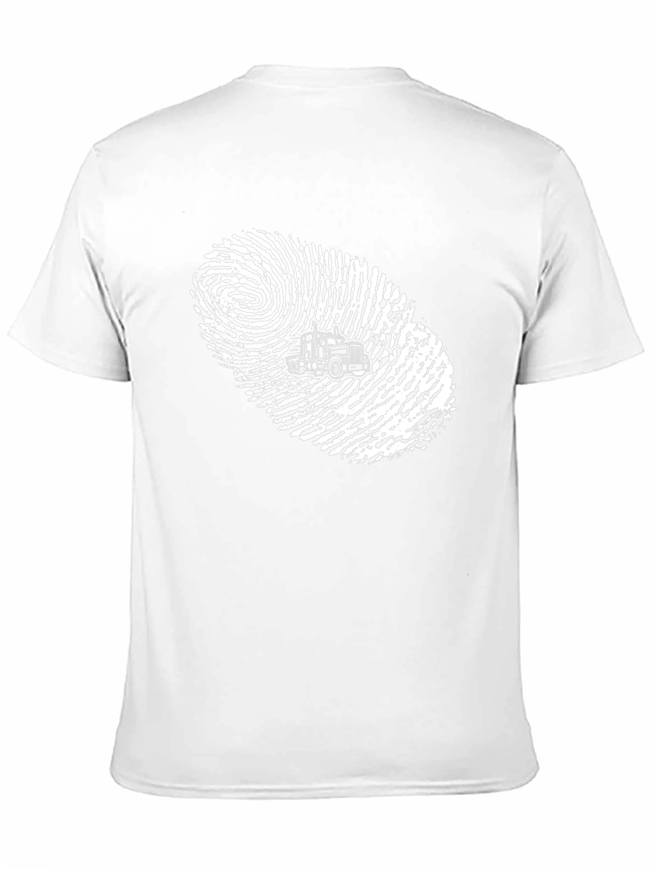 Trucker Fingerprint Graphic T-Shirt