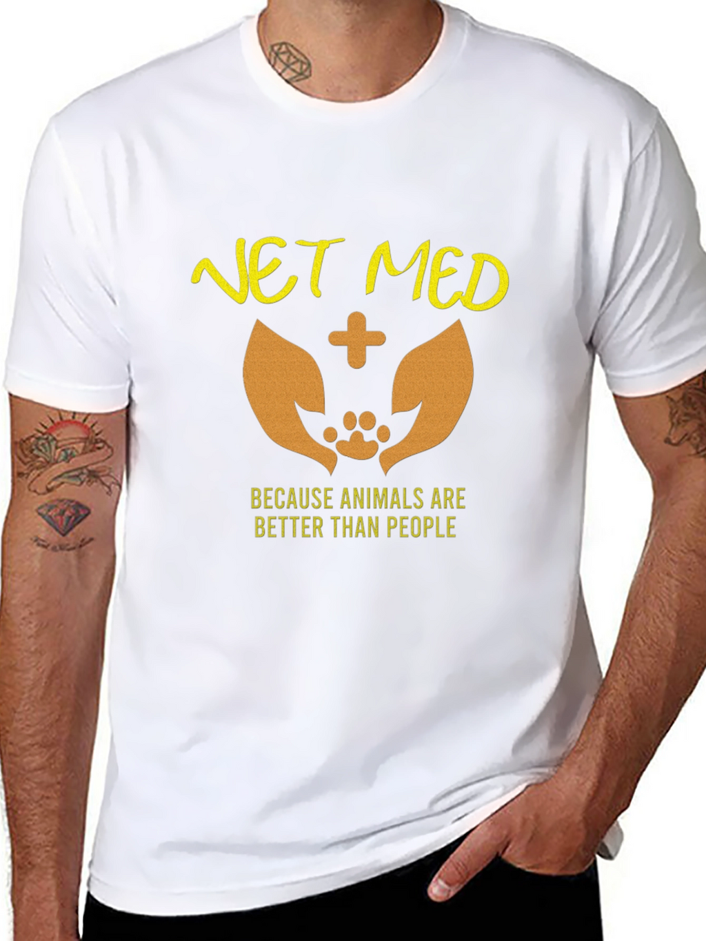 Vet Med Animal Lover Graphic Tee