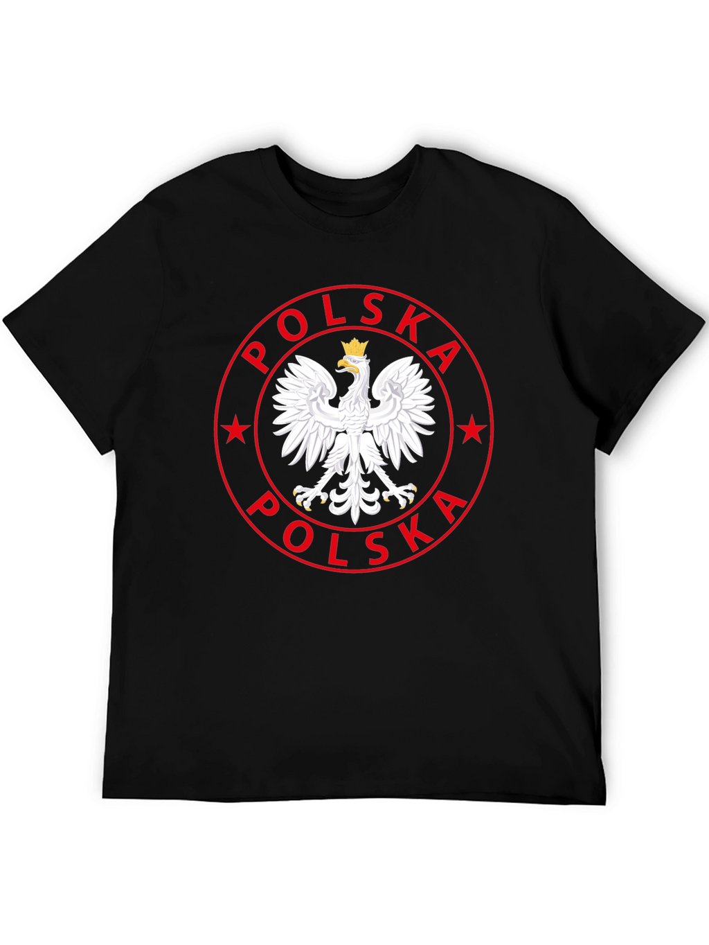 Poland Eagle Emblem Black T-Shirt