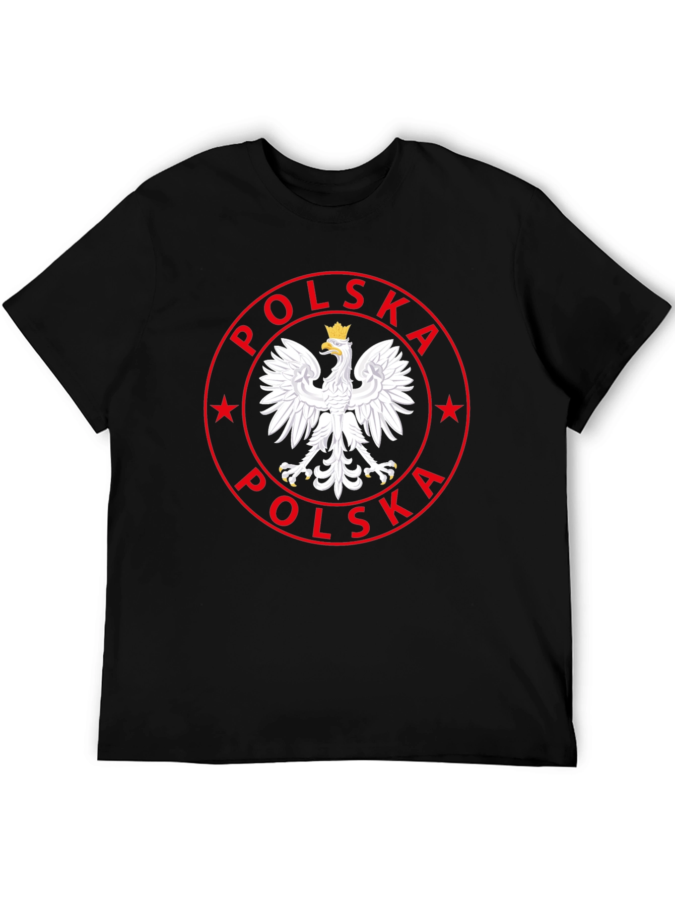 Poland Eagle Emblem Black T-Shirt