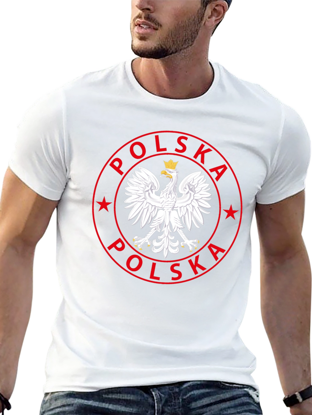 Poland Eagle Emblem Black T-Shirt