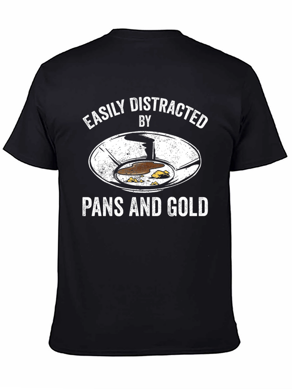 Easily Distracted by Pans and Gold T-Shirt