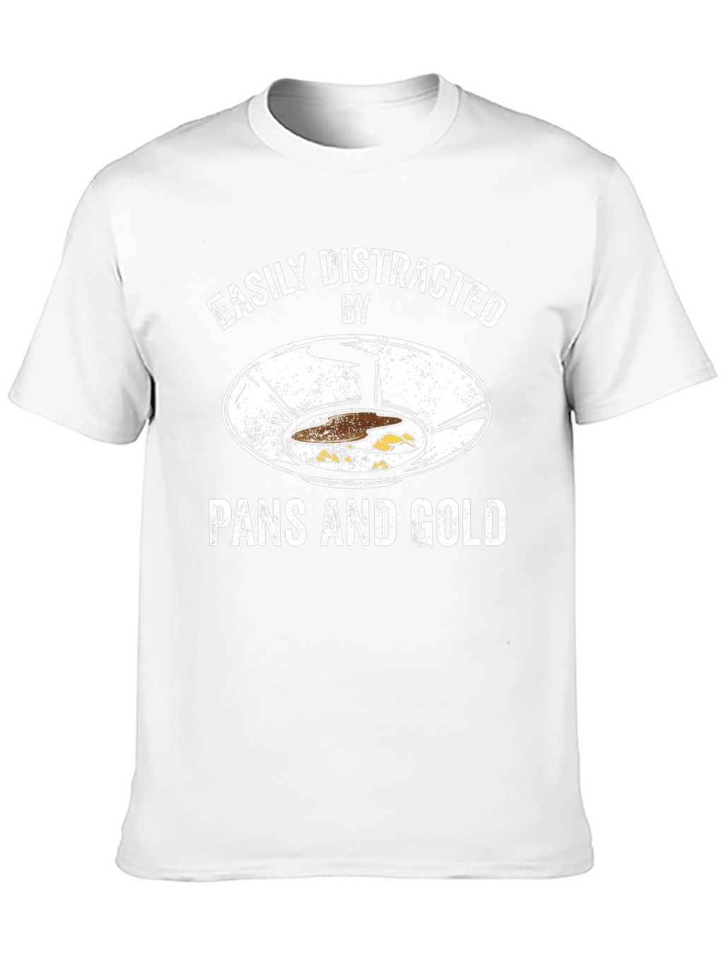 Easily Distracted by Pans and Gold T-Shirt