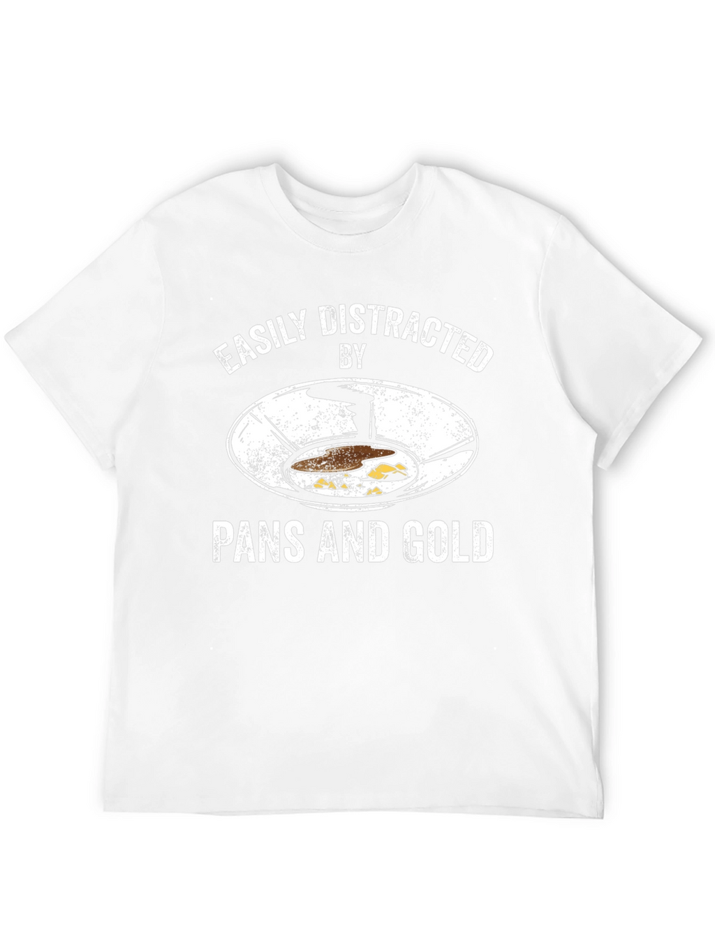 Easily Distracted by Pans and Gold T-Shirt