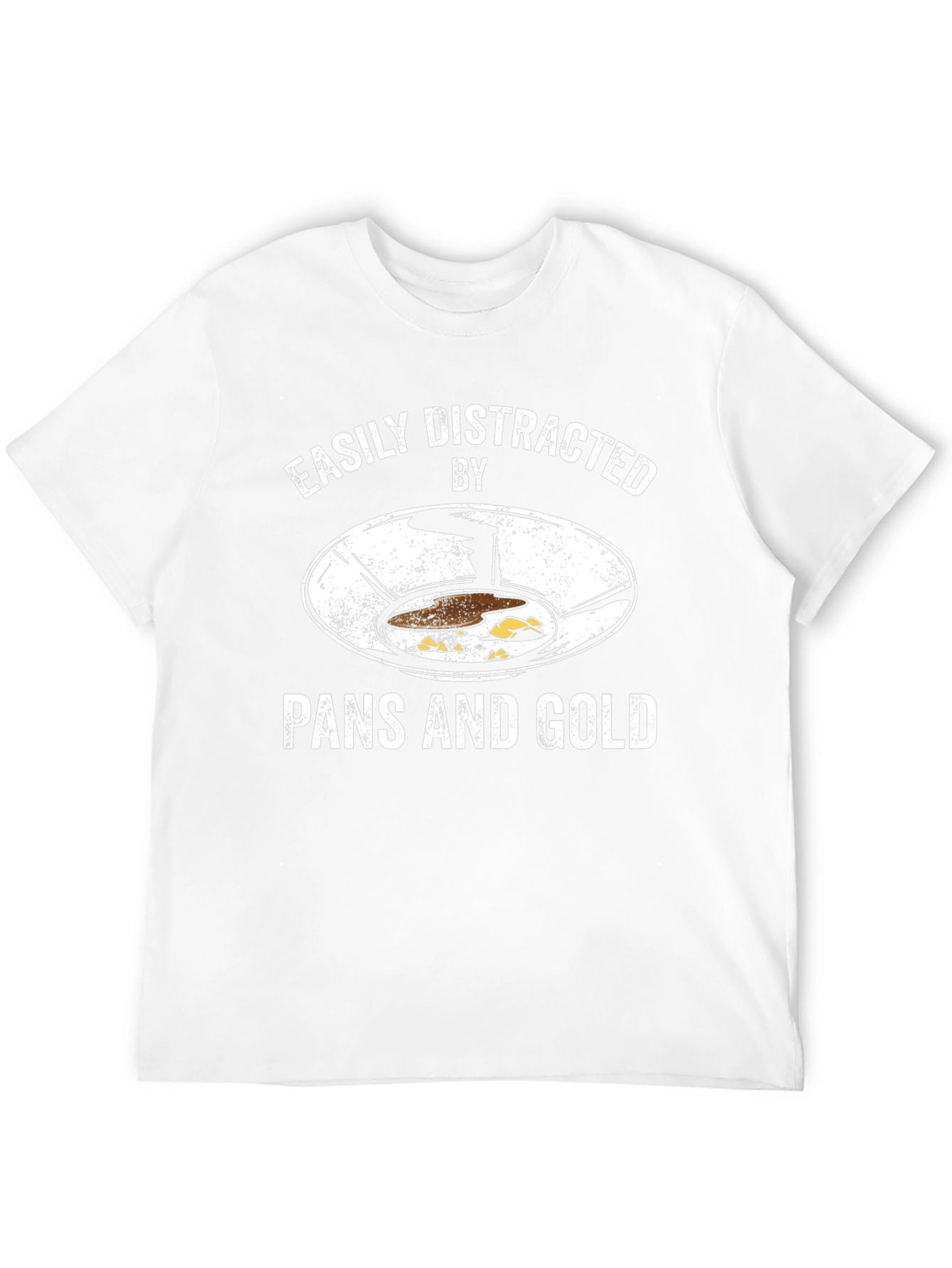 Easily Distracted by Pans and Gold T-Shirt