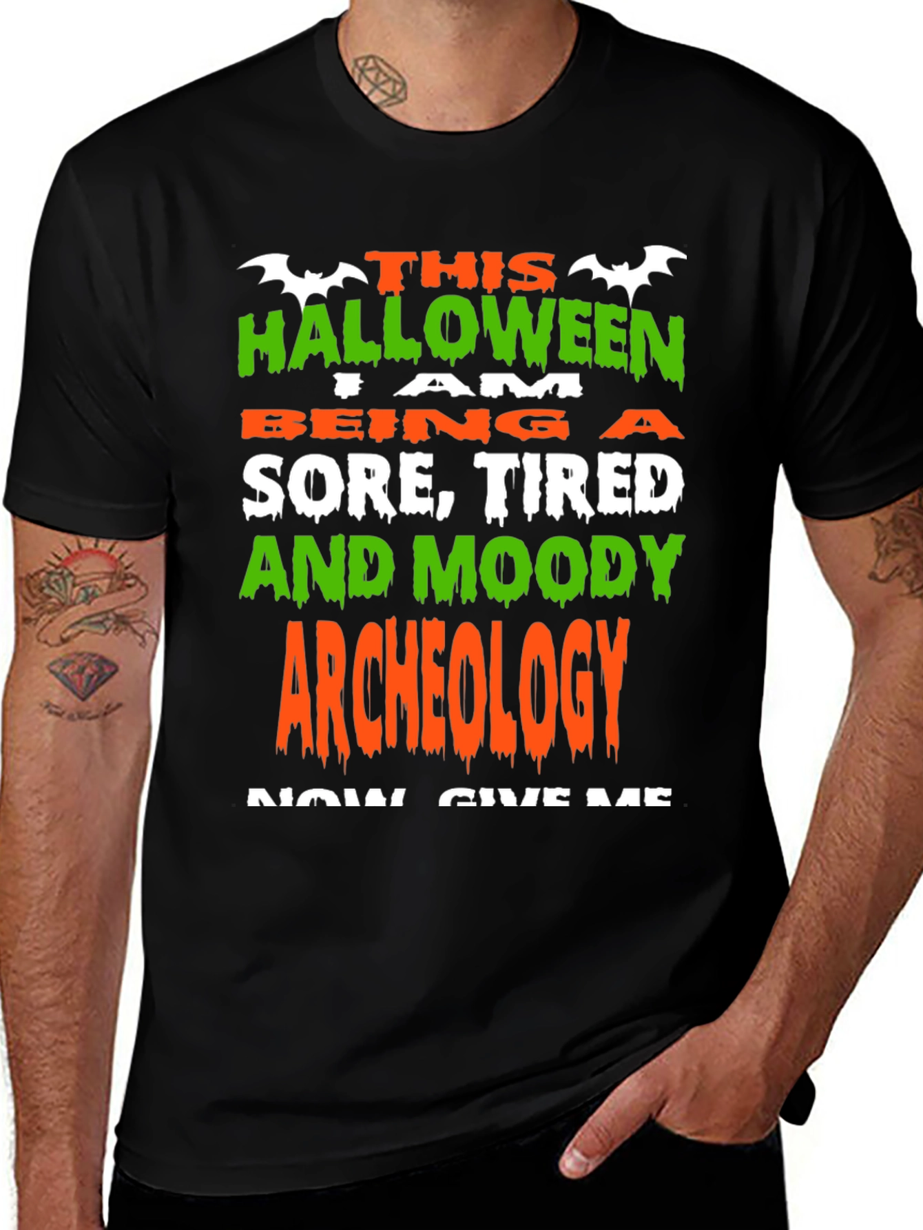 Halloween Archeology Graphic Tee - Sore Tired & Moody
