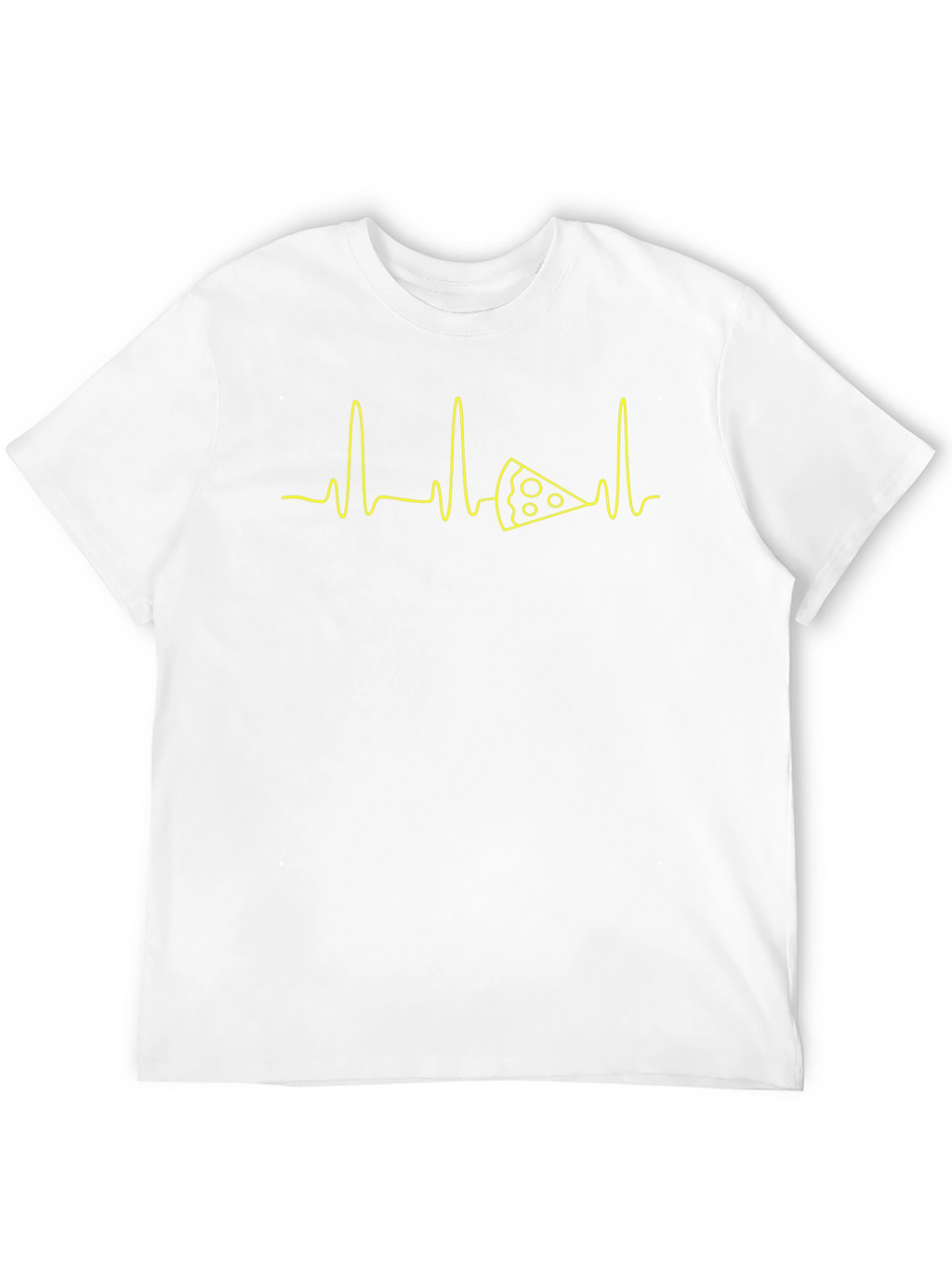 Pizza Heartbeat Graphic Tee - Foodie T-Shirt