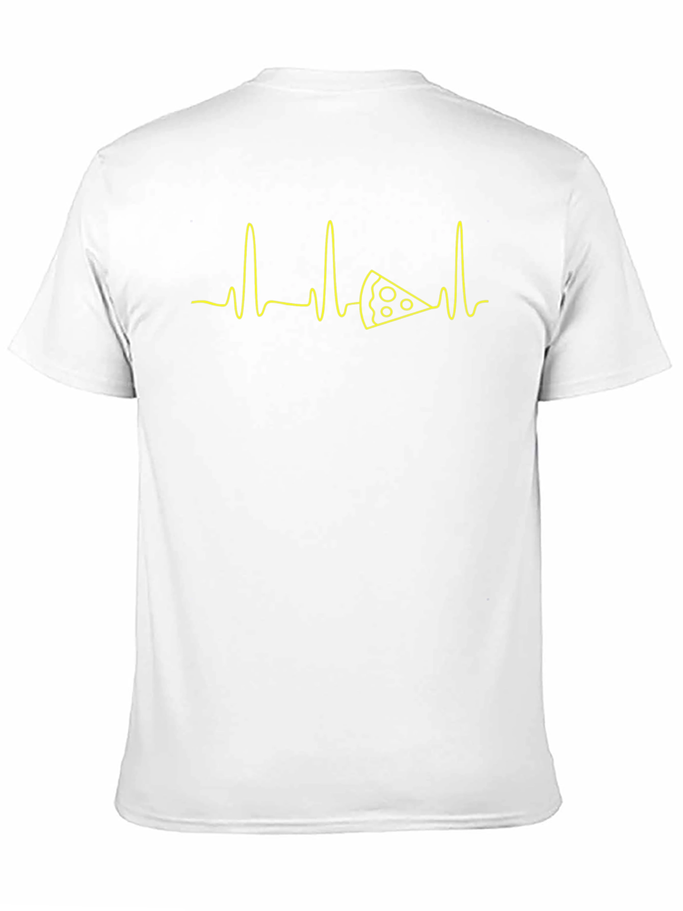 Pizza Heartbeat Graphic Tee - Foodie T-Shirt