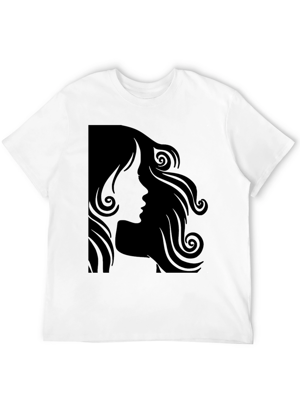 Silhouette Hairstyle T-Shirt - Modern Graphic Tee