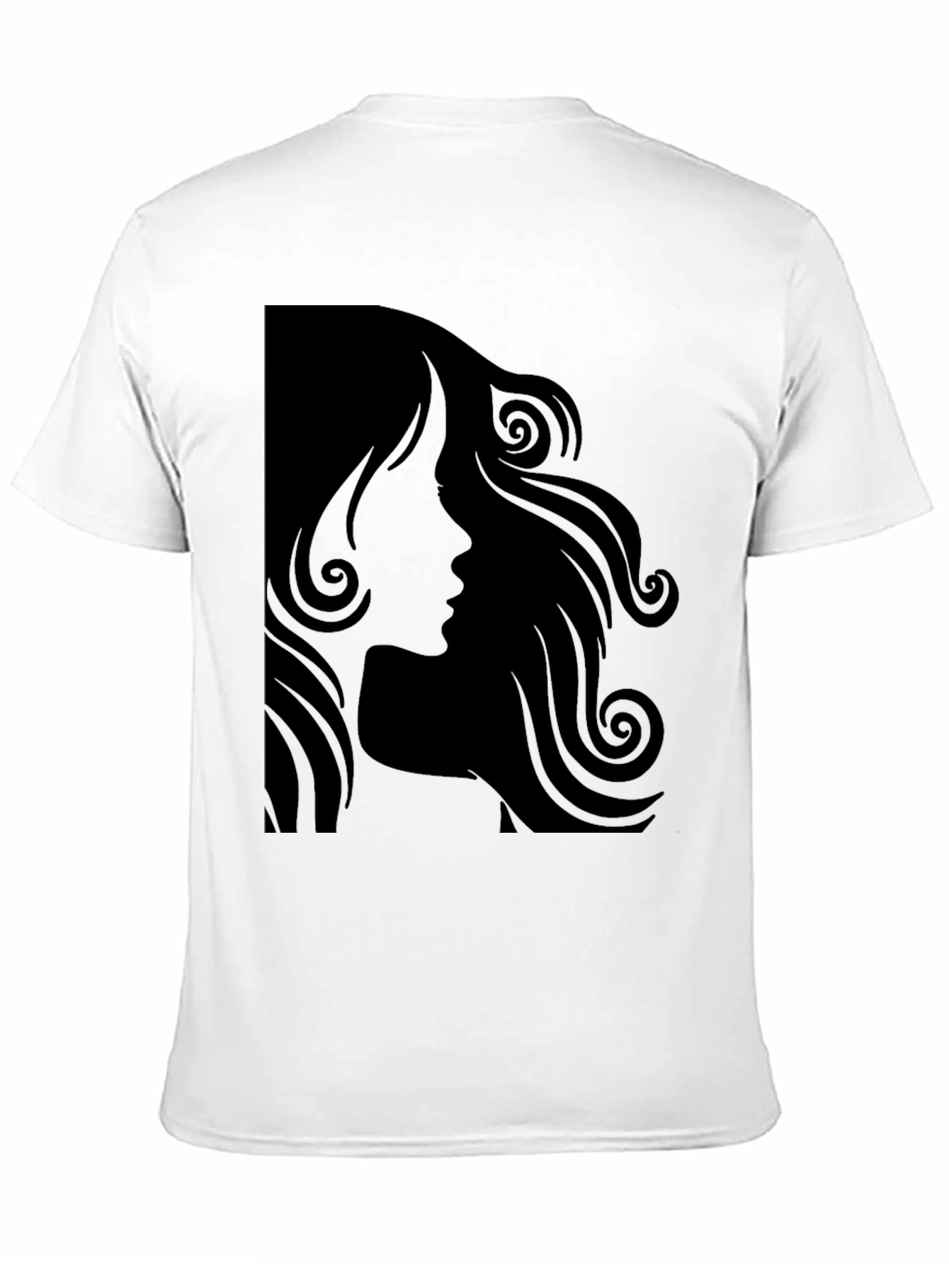 Silhouette Hairstyle T-Shirt - Modern Graphic Tee